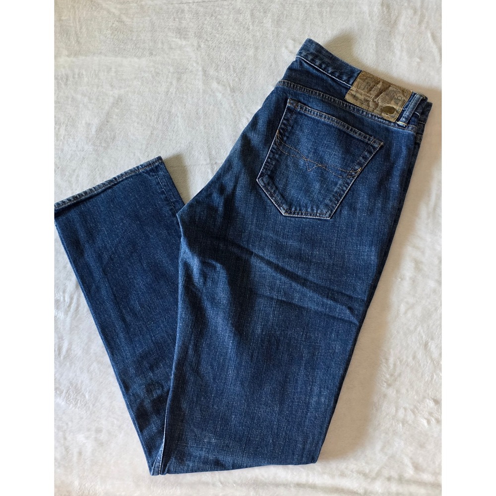 Ralph Lauren 650 Thompson Straight Leg Blue Denim Jeans 32x32 Med Wash Stretch